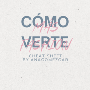 Cheat Sheet para verte más fashion